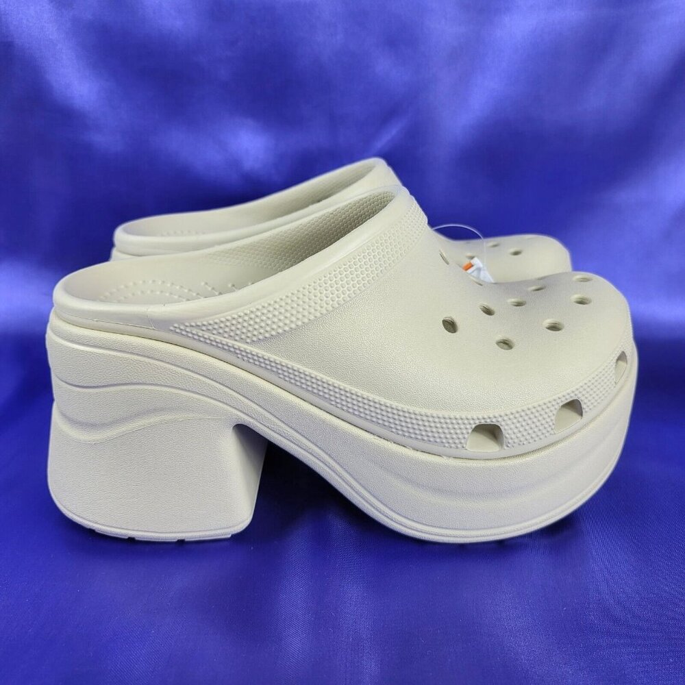 NEW Crocs Siren Clog Women's Size 9 High Heel Platform Stylish Barbie-Core Shoes